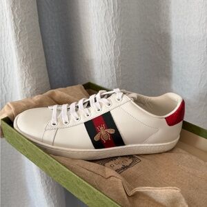Gucci White Leather Sneaker